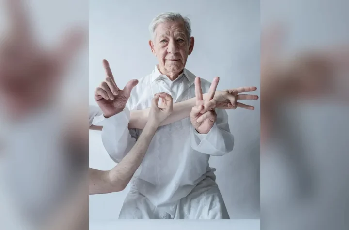 Ian McKellen in Tim Walker's portrait Love, London, 2023, from Fairyland: Love and Legends